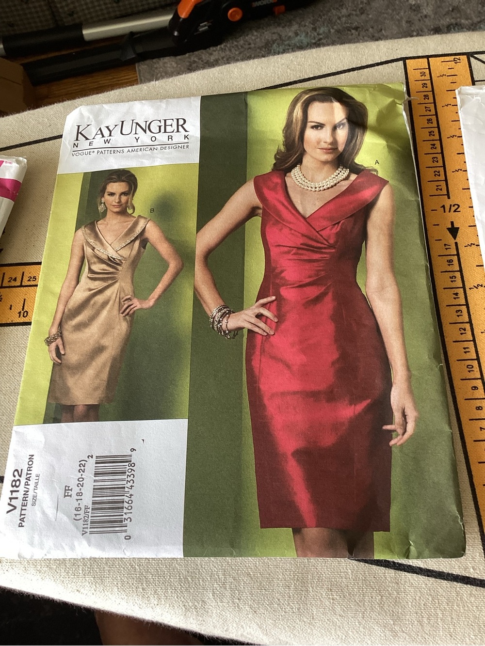 Vogue Women’s Satin Midi Dress - Red & Gold
